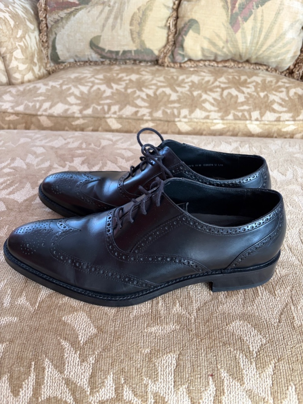 Cole Haan Men's Brown Brogue Derby Oxfords
